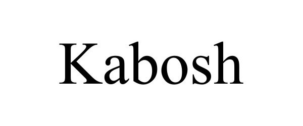 Trademark Logo KABOSH