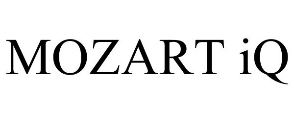 Trademark Logo MOZART IQ