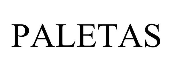 Trademark Logo PALETAS