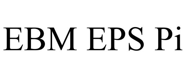 Trademark Logo EBM EPS PI