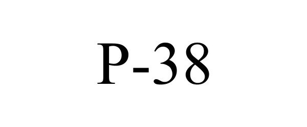 Trademark Logo P-38