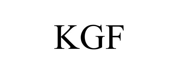 Trademark Logo KGF