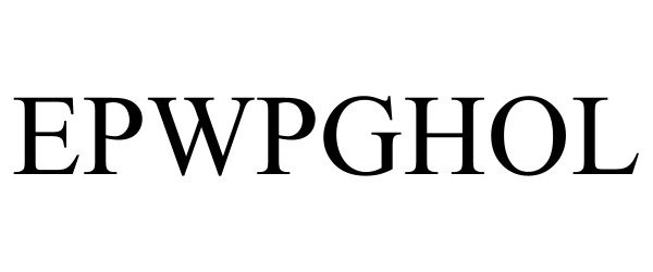 Trademark Logo EPWPGHOL