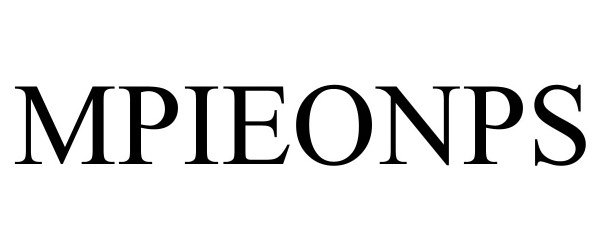 Trademark Logo MPIEONPS