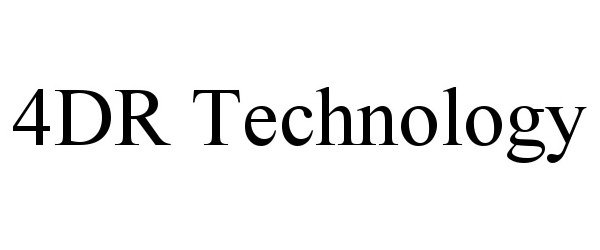 Trademark Logo 4DR TECHNOLOGY