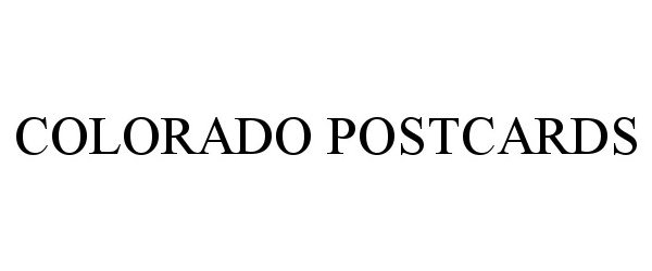 Trademark Logo COLORADO POSTCARDS