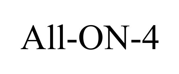 Trademark Logo ALL-ON-4