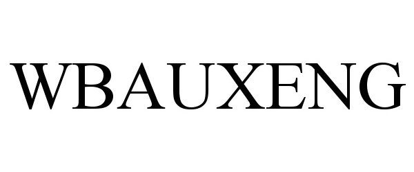 Trademark Logo WBAUXENG