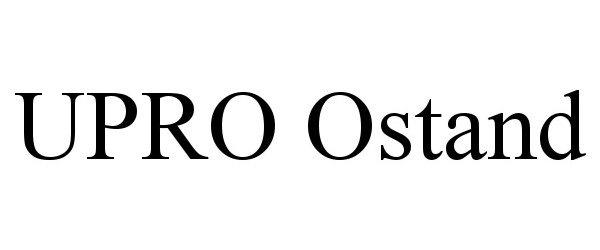 Trademark Logo UPRO OSTAND