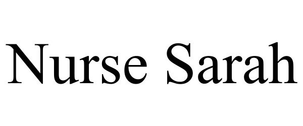 Trademark Logo NURSE SARAH