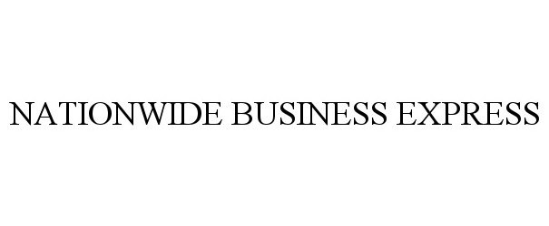 Trademark Logo NATIONWIDE BUSINESS EXPRESS
