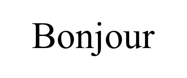 Trademark Logo BONJOUR