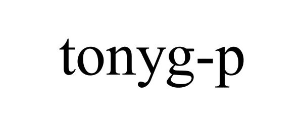 Trademark Logo TONYG-P