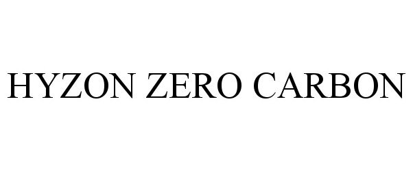  HYZON ZERO CARBON