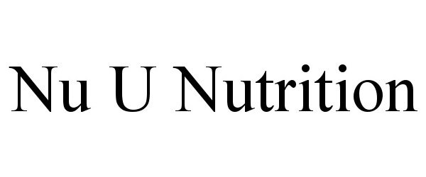  NU U NUTRITION