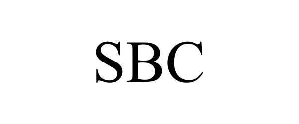 Trademark Logo SBC