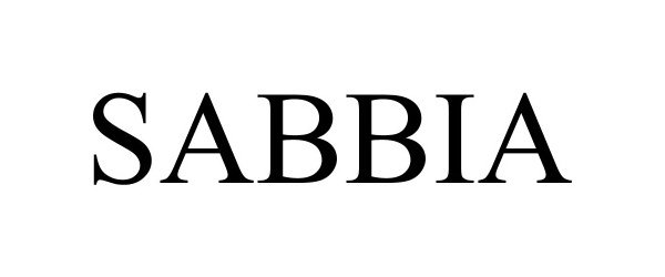 Trademark Logo SABBIA
