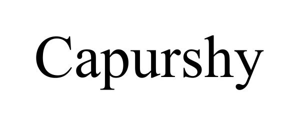 Trademark Logo CAPURSHY