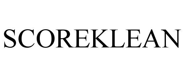 Trademark Logo SCOREKLEAN