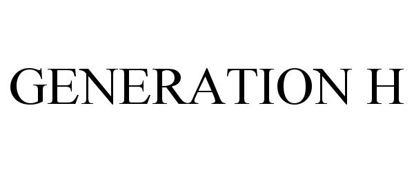 Trademark Logo GENERATION H