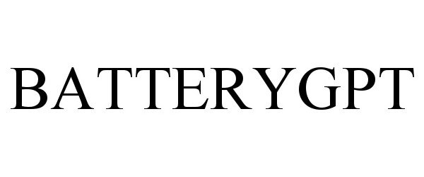 Trademark Logo BATTERYGPT