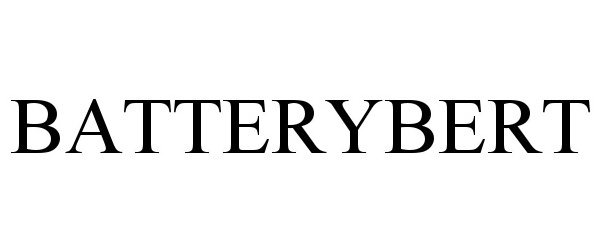 Trademark Logo BATTERYBERT
