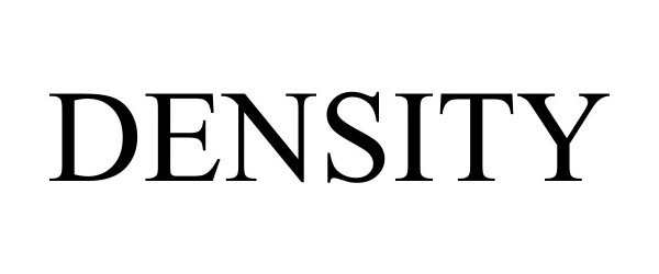 Trademark Logo DENSITY