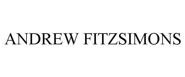 Trademark Logo ANDREW FITZSIMONS
