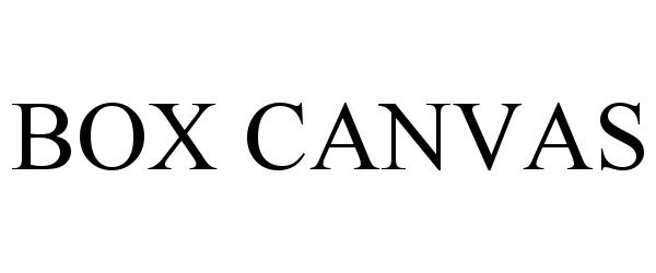 Trademark Logo BOX CANVAS