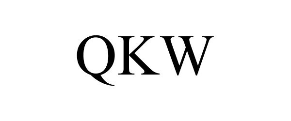 Trademark Logo QKW