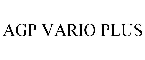  AGP VARIO PLUS