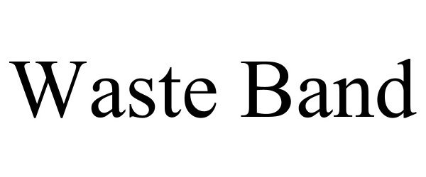 Trademark Logo WASTE BAND