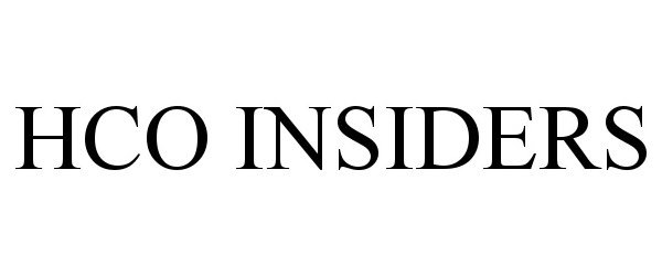 Trademark Logo HCO INSIDERS