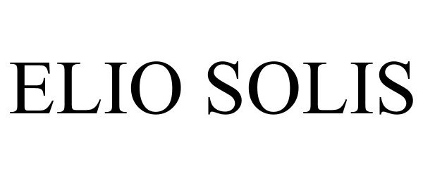 Trademark Logo ELIO SOLIS
