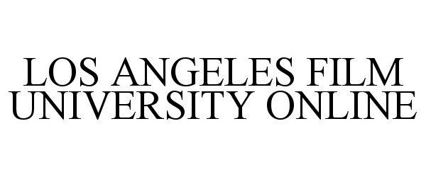 LOS ANGELES FILM UNIVERSITY ONLINE