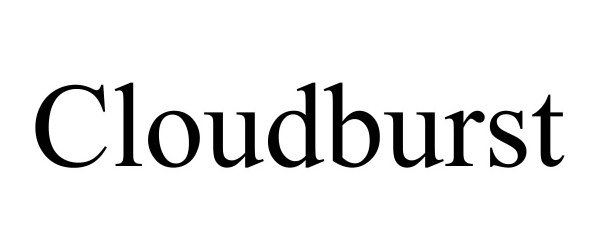 Trademark Logo CLOUDBURST