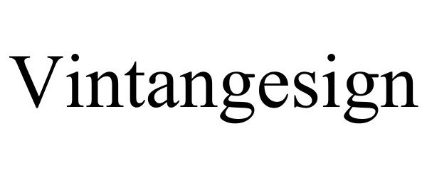 Trademark Logo VINTANGESIGN