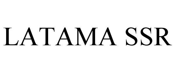 Trademark Logo LATAMA SSR