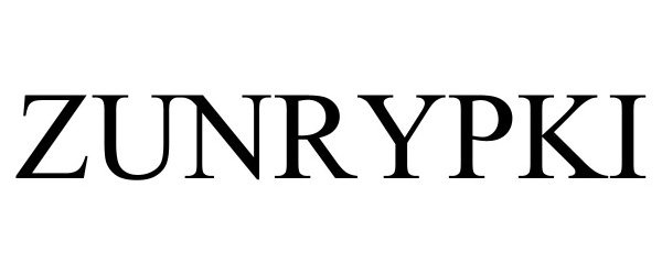 Trademark Logo ZUNRYPKI