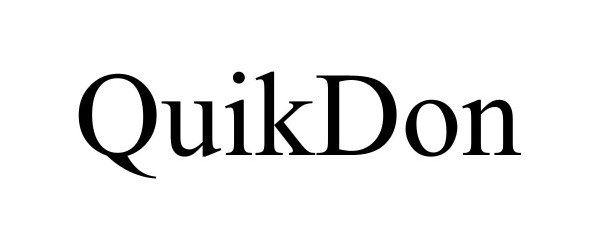 Trademark Logo QUIKDON