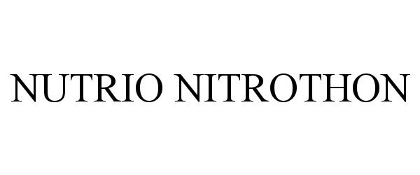 Trademark Logo NUTRIO NITROTHON