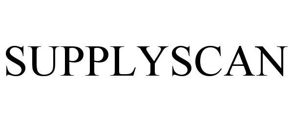 Trademark Logo SUPPLYSCAN
