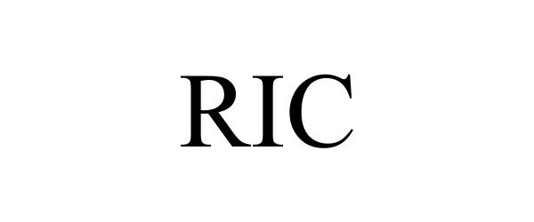 Trademark Logo RIC