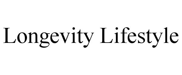 Trademark Logo LONGEVITY LIFESTYLE