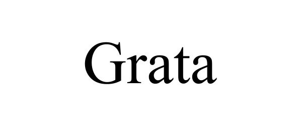 Trademark Logo GRATA