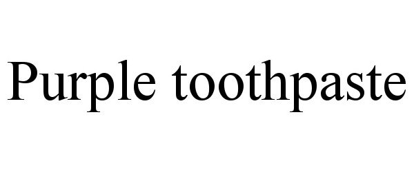 Trademark Logo PURPLE TOOTHPASTE