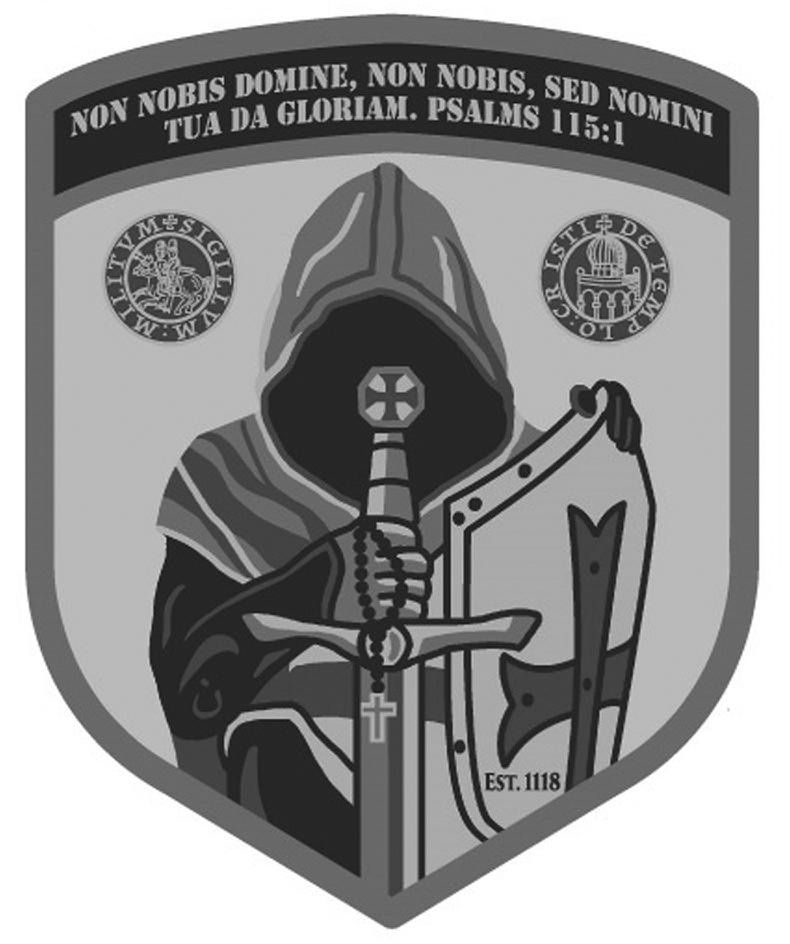  NON NOBIS DOMINE, NON NOBIS, SED NOMINI TUA DA GLORIAM. PSALMS 115:1 EST.1118 SIGILLUM MILITUM CRISTI DE TEMPLO