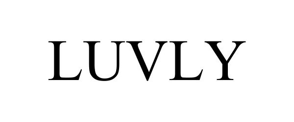Trademark Logo LUVLY