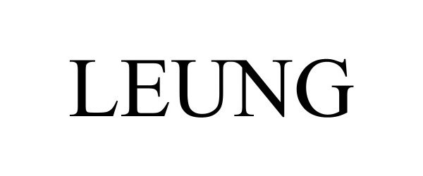 Trademark Logo LEUNG