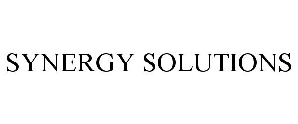  SYNERGY SOLUTIONS